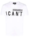 Dsquared2 I Cant Cotton T-shirt In White