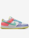 Nike Dunk Low Se - White/green Glow-sunset Pulse - Size 8 In Rosa