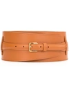 Altuzarra Wrap-front Waist Belt In Brown