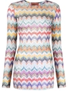 MISSONI LONG-SLEEVED KNITTED CHEVRON TOP