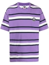 AAPE BY A BATHING APE STRIPED CREW-NECK T-SHIRT