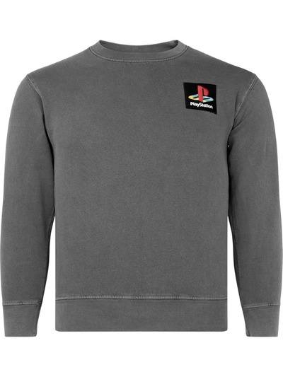 Travis Scott X Playstation Classic Crew-neck Sweatshirt In Grau