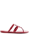 VALENTINO GARAVANI ROCKSTUD THONG SANDALS