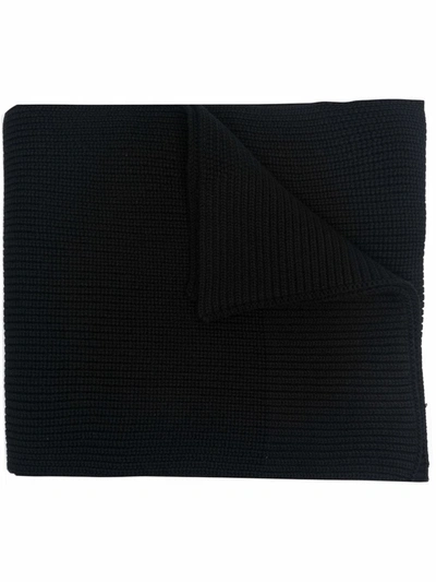 Maison Margiela Black Classic Knit Scarf