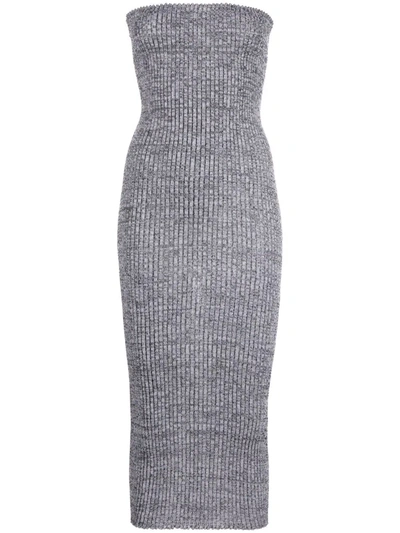 A. Roege Hove Ribbed-knit Tube Dress In 021 Melgrey