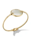 David Yurman Women's Dy Elements Bracelet In 18k Yellow Gold With Mother-of-pearl & Pavé Diamonds In Mother Of Pearl