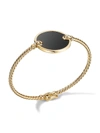 David Yurman Women's Dy Elements Bracelet In 18k Yellow Gold With Mother-of-pearl & Pavé Diamonds In Black Onyx
