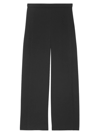 Theory Forward Side-seam Wide-leg Pants In Black