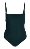 Lido Tre Geometrical Strap One Piece Swimsuit In Indian Jade