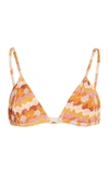 Fella Women's Julian Bikini Top In Print,white