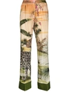 F.R.S FOR RESTLESS SLEEPERS JAGUAR PRINTED TROUSERS