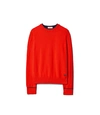 Tory Burch Cashmere Pullover In Red/tory Navy