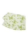 Tory Burch Butterfly Batik Round Tablecloth, 90" In Green