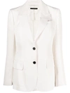 Tom Ford Single-breasted Blazer In 白色