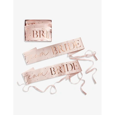 Ginger Ray Team Bride Party Sashes Pack Of Six