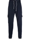 Brunello Cucinelli Drawstring-fastening Waist Track Pants In Blau