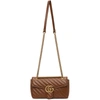 GUCCI BROWN SMALL GG MARMONT BAG