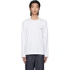 Comme Des Garçons Shirt Comme Des Garcons Shirt Long-sleeved T-shirt With Logo Print In White