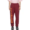 VETEMENTS RED ANARCHY GOTHIC LOGO LOUNGE PANTS