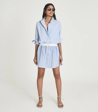 Reiss Striped Shirt Dress In Blue | ModeSens