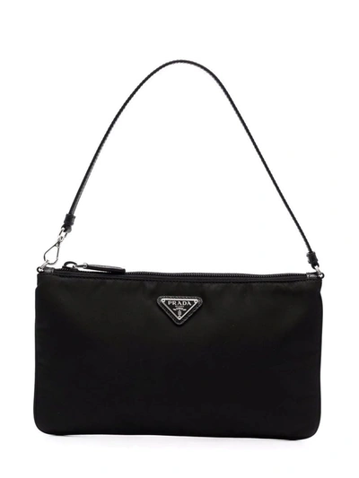 Prada Black Mini Tote Bag In Nero