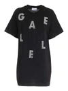 GAELLE PARIS RHINESTONES SHORT DRESS IN BLACK