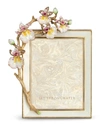 Jay Strongwater Orchid 3" X 4" Picture Frame