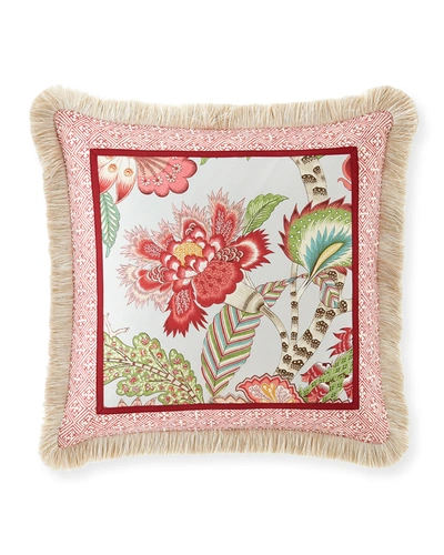 Legacy Mayleen Pillow With Fringe, 22"sq.
