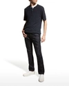 Vince Men's Tri-blend Henley Shirt In H Coastal
