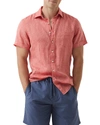 Rodd & Gunn Ellerslie Linen Textured Classic Fit Button-up Shirt In Snow