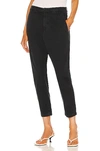 Nili Lotan Reta Cropped Wool-blend Twill Straight-leg Pants In Dark Navy
