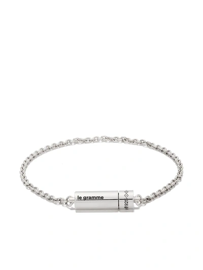Le Gramme 7g Polished Chain Cable Bracelet In Silber