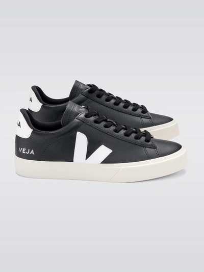 Veja Campo Sneaker In Chromefree Black_white