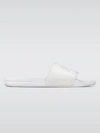 Apl Athletic Propulsion Labs Big Logo Techloom Knit Sport Slide In Metallic Pearl,white
