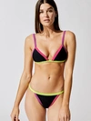 Beach Riot Mika Bikini Top In Black Multi
