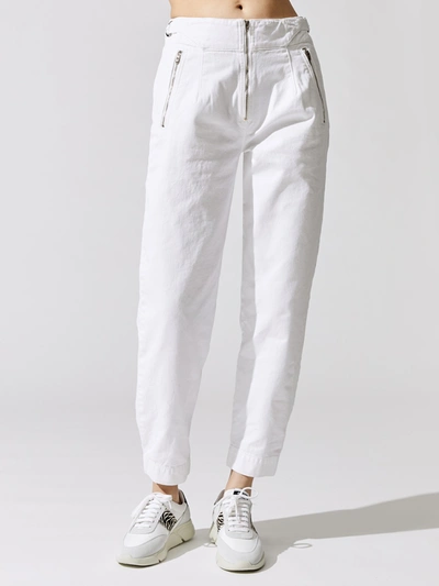 Noam Gilles Straight-leg Cotton Pants In White