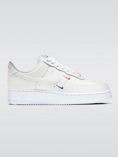 Nike Air Force 1 '07 Essential - Summit White/summit White-solar Red - Size 8 In Summit White,summit White-solar Red