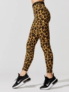 ADAM SELMAN SPORT BONDED ACTIVE LEGGING - HONEY LEOPARD - SIZE M