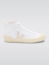 Veja Nova High-top Canvas Sneakers In White_butter-sole