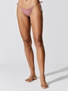 JADE SWIM TIES BOTTOM - MAUVE SHEEN - SIZE S