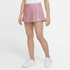 Nike Court Victory Big Kids' Tennis Skirt In Elemental Pink,white