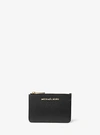 Michael Kors Jet Set Travel Small Saffiano Leather Coin Pouch In Black