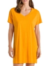 Hanro Laura Big Shirt Modal Lounge Top In Sunny