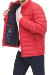 Tommy Hilfiger Packable Down Puffer Jacket In Crimson