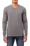 X-ray X Ray Long Sleeve Crewneck T-shirt In Charcoal Heather