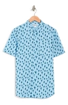 Abound Mini Print Regular Fit Shirt In Blue Skyway Cacti Prt