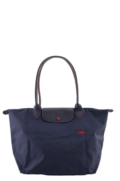 Longchamp Le Pliage Club - Shoulder Bag L In Navy