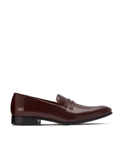 Malone Souliers Miles Burgundy Leather Loafers