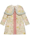 GUCCI FLORAL-EMBROIDERED COAT