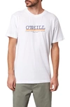 O'neill Parallel Lines Graphic Tee In White